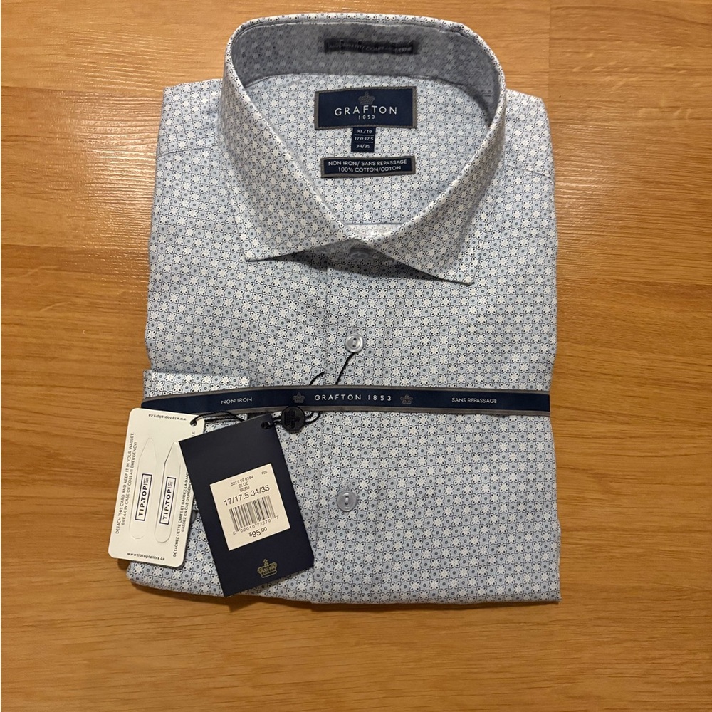 Blue Patterned Men's Shirt